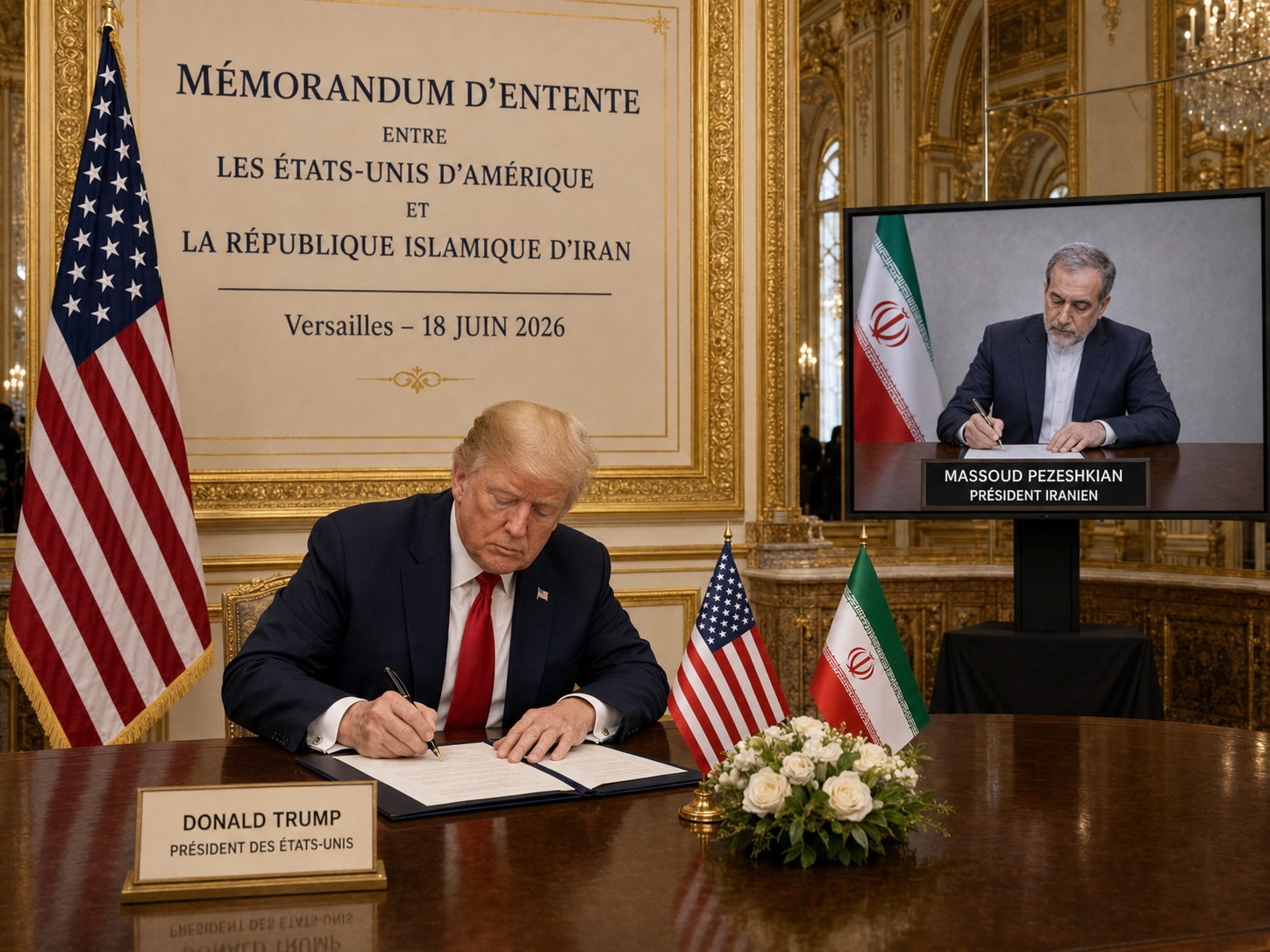 VERSAILLES18JUIN2026 Texte intégral du mémorandum d’entente en quatorze points conclu entre les États-Unis d’Amérique et la République islamique d’Iran